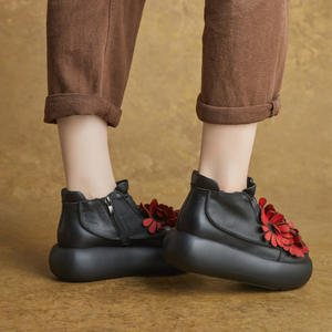 Botines de Plataforma con Cordones y Cierre Trasero de PU para Mujer, Zapatos de Verano con Plataforma y Cuña Alta, Antideslizantes y de Secado Rápido - Product Image 4