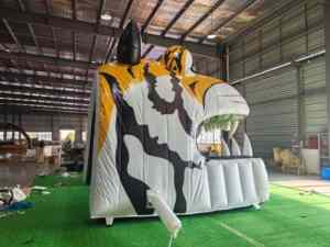 อุโมงค์เป่าลมรูป<span class=keywords><strong>หัว</strong></span><span class=keywords><strong>เสือ</strong></span>ยักษ์สำหรับเบสบอลและฟุตบอล <span class=keywords><strong>ซุ้ม</strong></span>โค้งเป่าลมรูปหัว<span class=keywords><strong>เสือ</strong></span>สำหรับงานเทศกาลและงานปาร์ตี้ - Product Image 5