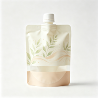Pochettes souples personnalisées imprimées en gros avec bec verseur, en aluminium, pour emballage alimentaire, cosmétique et recharge