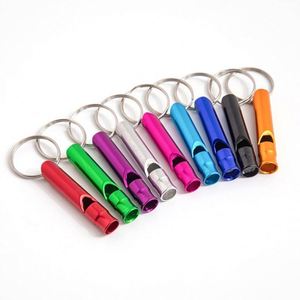 Porte-clés en métal pour activités de plein air, sifflet de survie en alliage d'aluminium, vente en gros, stock en vrac - Product Image 3