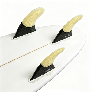 Nuovo Design Pinne da Surf a Nido d'Ape Personalizzabili con Logo, 2 Alette, Accessori per Tavole da Surf in Fibra di Vetro e Carbonio, Pinne Triple G5 per Tavole da Surf - Product Image 2