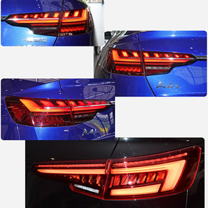 Feux arrière LED Audi A4L B9, clignotants séquentiels, feux de freinage, feux de recul, ensemble de remplacement 12V - Product Image 1