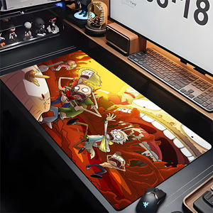 Tapis de souris de jeu XXL pour joueurs américains, motif scientifique fou et enfant, design Portal et Alien, 90x40 - Product Image 4