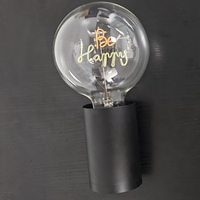 Haute qualité G125 LED lettre ampoule DC 9V/1A 1800mAH Rechargeable E27 Dimmable lumière décorative à piles excellent