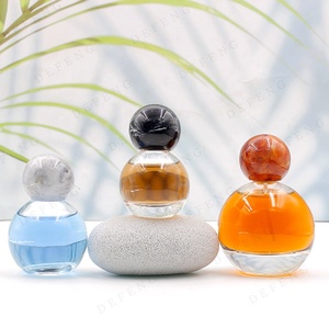 Bomba de fragancia personalizada <span class=keywords><strong>Spray</strong></span> 30ml 50ml 75ml 100mL Botella de perfume de vidrio con forma de bola con tapa de madera - Product Image 6