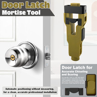 Gabarit d'installation de mortaise pour loquet de porte, outil de menuiserie pour un rainurage précis sur l'encastrement du loquet
