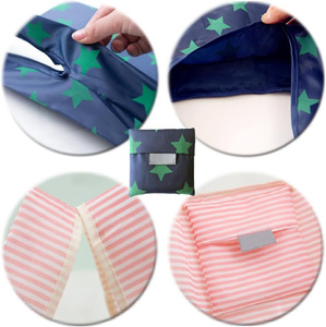 Custom Eco-Friendly Recycled Polyester Foldable Grocery Tote <b>Bag</b> Reusable Polyester <b>Folding</b> Shopping <b>Bag</b> - Product Image 6