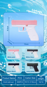 920 petit pistolet à eau tringlerie chambre retour pour enfants PP matériel manuel électronique chaud été jouet pour garçons - Product Image 5