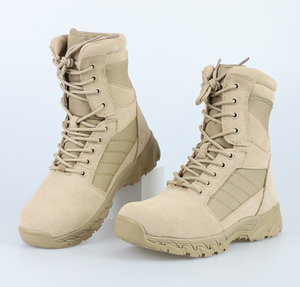 DFB0109 Nuevo Diseño Botas de Desierto de Cuero Vacuno y Gamuza con Cierres Laterales, Transpirables y con Absorción de Impactos - Product Image 5