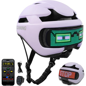 Casque de sécurité sportif pour adolescents - Casque de vélo intelligent avec lumière - Product Image 5