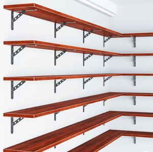 Креативный треугольный настенный кронштейн-держатель для полок из нержавеющей стали и алюминия, изготовленный методом электроэрозионной обработки проволокой - Product Image 1