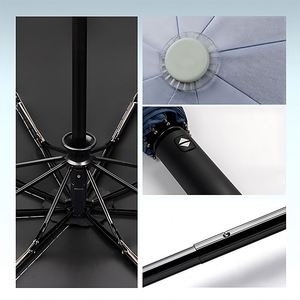 High Quality Travel <b>Foldable</b> Compact Paraguas Auto 3 Folding <b>Umbrella</b> Automatic with Logo Printing - Product Image 3
