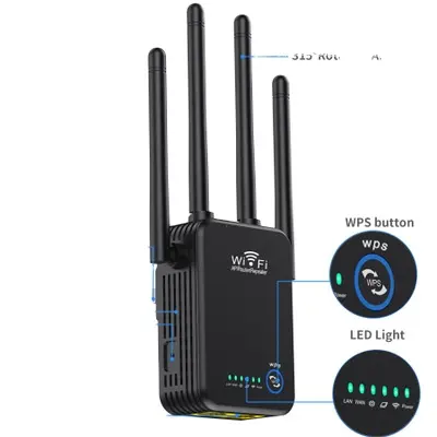 Mini WIFI tekrarlayıcı 5G 1200Mbps uzun menzilli sinyal 4G 5G gsm Wi-Fi anten ağ sinyal güçlendirici genişletici Wifi tekrarlayıcı