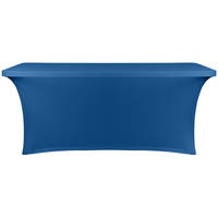 Housse de table carrée extensible en spandex anti-plis avec logo personnalisé, 6 pieds, 4 pieds, 8 pieds, impression numérique, pour mariage, fête, salon professionnel, AOZHAN