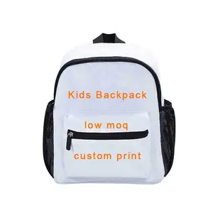 Okula geri 12 inç çocuklar özel sırt çantası Mini küçük kız erkek okul, 3D özel baskı okul çantaları ile ön cep