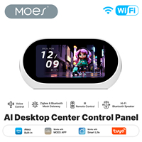 Panel de Control Central Inteligente WiFi MOES Tuya, Hub Zigbee Mesh, Control IR, Altavoz HiFi, Control por Voz Integrado con Alexa