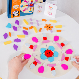 Vente en gros de puzzles en bois créatifs, jouets en bois pour enfants, puzzles en bois à faire soi-même, puzzle de table coloré, <span class=keywords><strong>jouet</strong></span> éducatif Montessori pour bébés - Product Image 3