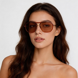 Gafas de sol unisex OEM New Trendy SP10333 con protección UV400, montura completa, patillas metálicas, para uso en exteriores, protección solar a la moda. - Product Image 1