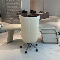 Bureau de direction moderne de luxe en bois de hêtre avec microfibre pour bureau et salle d'étude, garantie de 3 ans