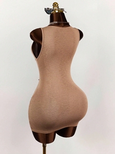 GHH12182- Nouvelle <span class=keywords><strong>jupe</strong></span> <span class=keywords><strong>courte</strong></span> moulante et sexy sans manches, imprimée, élastique, ajustée à la taille, collection 2026 - Product Image 4