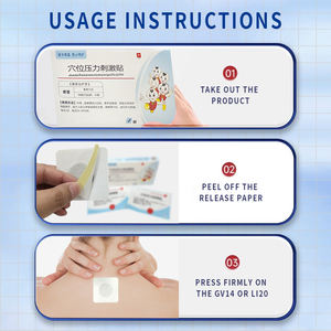 Patch anti-froid pour le traitement adjuvant des symptômes de la toux causés par le rhume Application des points d'acupuncture Plâtre chinois - Product Image 3