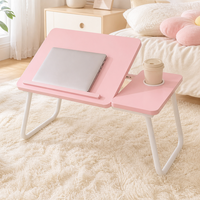 Table d'appoint pliable portable multi-positions inclinable pour ordinateur portable avec porte-gobelet pour lit, tapis, tatami, petit appartement