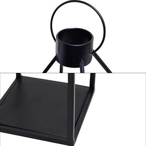 19.5''17''14.5'' <strong>Lanterns</strong> Decorative W/ Flickering LED Candles <strong>Tall</strong> Large Metal Candle Holders <strong>Lanterns</strong> and Candle Jars Set of 3 - Product Image 5