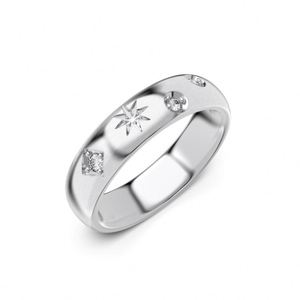 Dylam <b>Dainty</b> Fine Fashion Design Sterling Silver Rhodium 18K Gold Plated Brushed Frosted Surface 5A Zirconia Women Wear <b>Rings</b> - Product Image 4