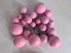 Boules décoratives en mousse pour gâteaux, boules de fête, boules à paillettes - Product Image 4