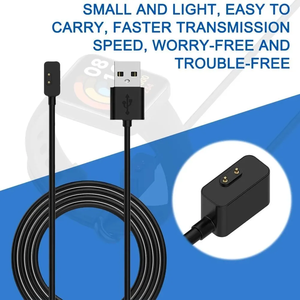 Câble de charge USB 55/100cm pour <span class=keywords><strong>Xiaomi</strong></span> Redmi <span class=keywords><strong>Watch</strong></span> 2 <span class=keywords><strong>Lite</strong></span> support d'adaptateur de <span class=keywords><strong>chargeur</strong></span> rapide <span class=keywords><strong>chargeur</strong></span> de montre intelligente magnétique - Product Image 2