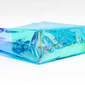 Пластиковая сумка из ПВХ на заказ с логотипом для подарочной упаковки, голографическая сумка-тоут через плечо, водонепроницаемая, для летнего пляжа - Product Image 2