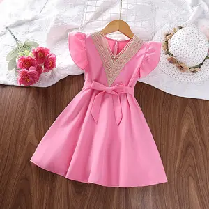 New Arrival Latest Design Teenager Girl Dress Summer Kids Dresses Casual Princess Dress Baby Girl Clothing