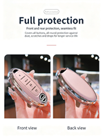 Étui de protection pour clé de voiture en TPU souple de qualité supérieure pour Nissan Sylphy Bluebird TIIDA X-TRAIL Qashqai KICKS, porte-clés rose, sac à clés
