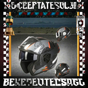 Casco de Motocicleta Integral <span class=keywords><strong>LS2</strong></span> con Doble Visor Aprobado por ECE Diseño <span class=keywords><strong>Modular</strong></span> Abatible Doble Nuevo - Product Image 3