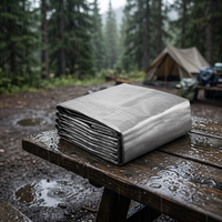 Bâche MILLION PE 180 g/m² en polyéthylène enduit argenté, imperméable, robuste, résistante aux intempéries, pour usage extérieur, vente en gros