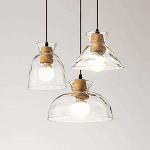 Minimalista de una sola cabeza araña Bar Pasillo Restaurante moderno LED nórdico de cristal colgante de luz - Product Image 2