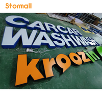 Insegna Luminosa RGB LED Personalizzata per Ristoranti, Logo 3D in Acrilico e Metallo, Cartello Illuminato per Esterni