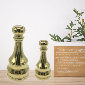 ดราฟหมากรุกนานาชาติชุบเงินเซรามิก Crackle สําหรับการตกแต่งโต๊ะวันครบรอบ - Product Image 1