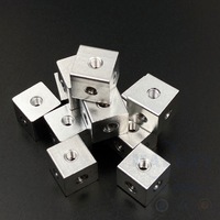 MALAXY Entretoise cubique filetée 12x12mm M4 M6 - Écrou carré hexagonal pour connecteur de pont robotique