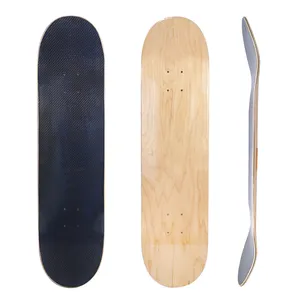 manufacture Custom Pro Quality Carbon Fiber blank Canadian Maple Skateboard Deck With Epoxy Glue