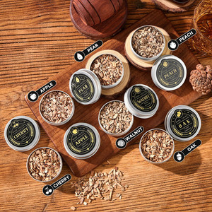 Juego de regalos para hombre, 6 sabores, astillas de madera, juego de Infusor de cóctel de bebida antigua, Kit de ahumador de whisky con antorcha - Product Image 5