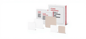 Apósito de espuma para heridas con exudación moderada a abundante, compresas estériles absorbentes de poliuretano - Product Image 5