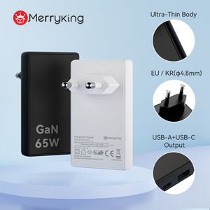 Merryking Siêu Mỏng Xách Tay 65W Gan USB C-PD Điện Thoại Di Động <span class=keywords><strong>S</strong></span>ạc 65W C-Loại Nhanh Chóng <span class=keywords><strong>S</strong></span>ạc Điện Thoại Di Động Và Máy Tính Xách Tay <span class=keywords><strong>S</strong></span>ạc - Product Image 2