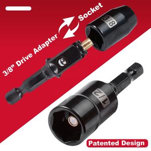 S2 paduan baja SAE Hex dampak soket Set 11/32in <span class=keywords><strong>Dr</strong></span>. DIY kelas fitur dipatenkan-untuk penggemar DIY disesuaikan dukungan OEM - Product Image 4