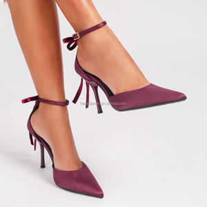 1211C-5 Escarpins élégants pour femmes, talons fins, hauteur du <span class=keywords><strong>talon</strong></span> 9,5 cm, bout fermé, nouveau design tendance pour l'hiver et l'automne - Product Image 4