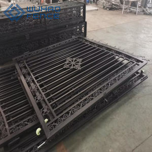 Clôture en acier galvanisé Panneaux de clôture en fer forgé Clôture métallique tubulaire noire - Product Image 3