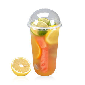 Vaso de Plástico en Forma de U, Reciclable, de PP, con Logotipo Personalizado, 90 mm, para Bebidas Calientes, Té con Leche, Café, Jugos, con Tapa, para Tiendas de Postres - Product Image 2