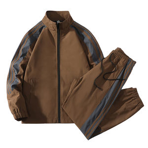 Ensemble de survêtement sport et loisirs pour homme OEM, 2 pièces, fermeture éclair intégrale, col montant, pour la course à pied, le fitness, le sport, survêtement pour homme - Product Image 3