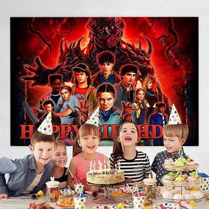 Decoraciones de Cumpleaños de Stranger Things Temporada 5, Banner y Fondo de Stranger para Fiestas Infantiles, Personalizables - Product Image 4