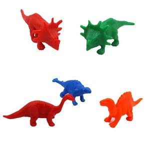Juego de simulación de goma suave realista en bolsas, juguetes para niños con animales del océano, dinosaurios estáticos de granja, plástico hecho congelado - Product Image 1